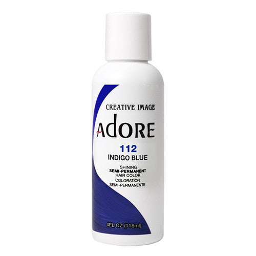 Adore Indigo Blue Semi-Permanent Haircolor # 112, 4 Oz